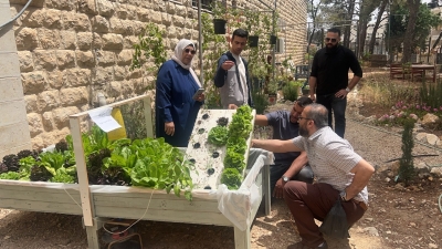 PARC is conducting a training in hydroponic for a group of beneficiaries. 