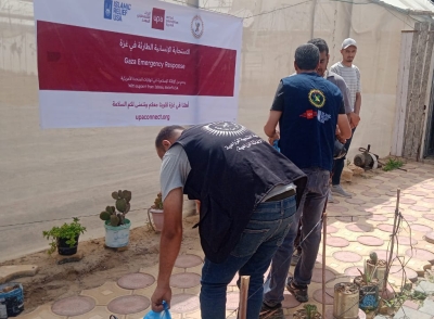 الإغاثة الزراعية ومؤسسة النداء الفلسطيني الموحد UPA توزعان 2600 طرد خضار  طازج في محافظة خانيونس