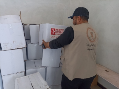 PARC completes the distribution of 600 parcels of dry food items in Rafah Governorate