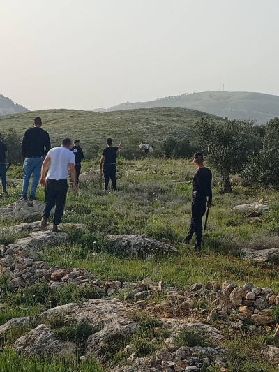 Community Protection Committees monitor settlers' violations in Beit Dajan, Beit Furik, and Khirbet Tana